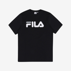 Fila Linear Logo - Naisten Poolopaita - Mustat | FI-15799